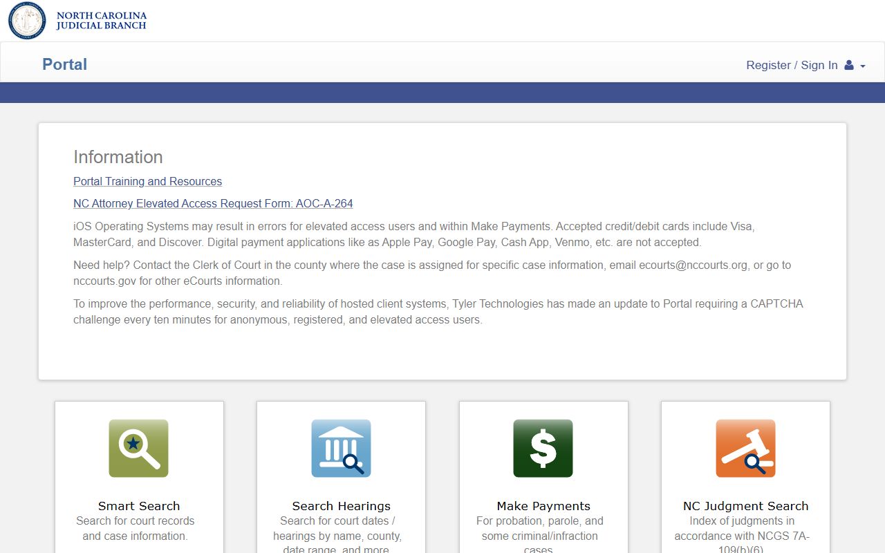 Columbus County court records North Carolina eCourts Portal home