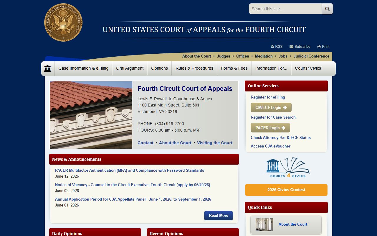 Columbus County District Court records and Fourth Circuit federal appeal distinction