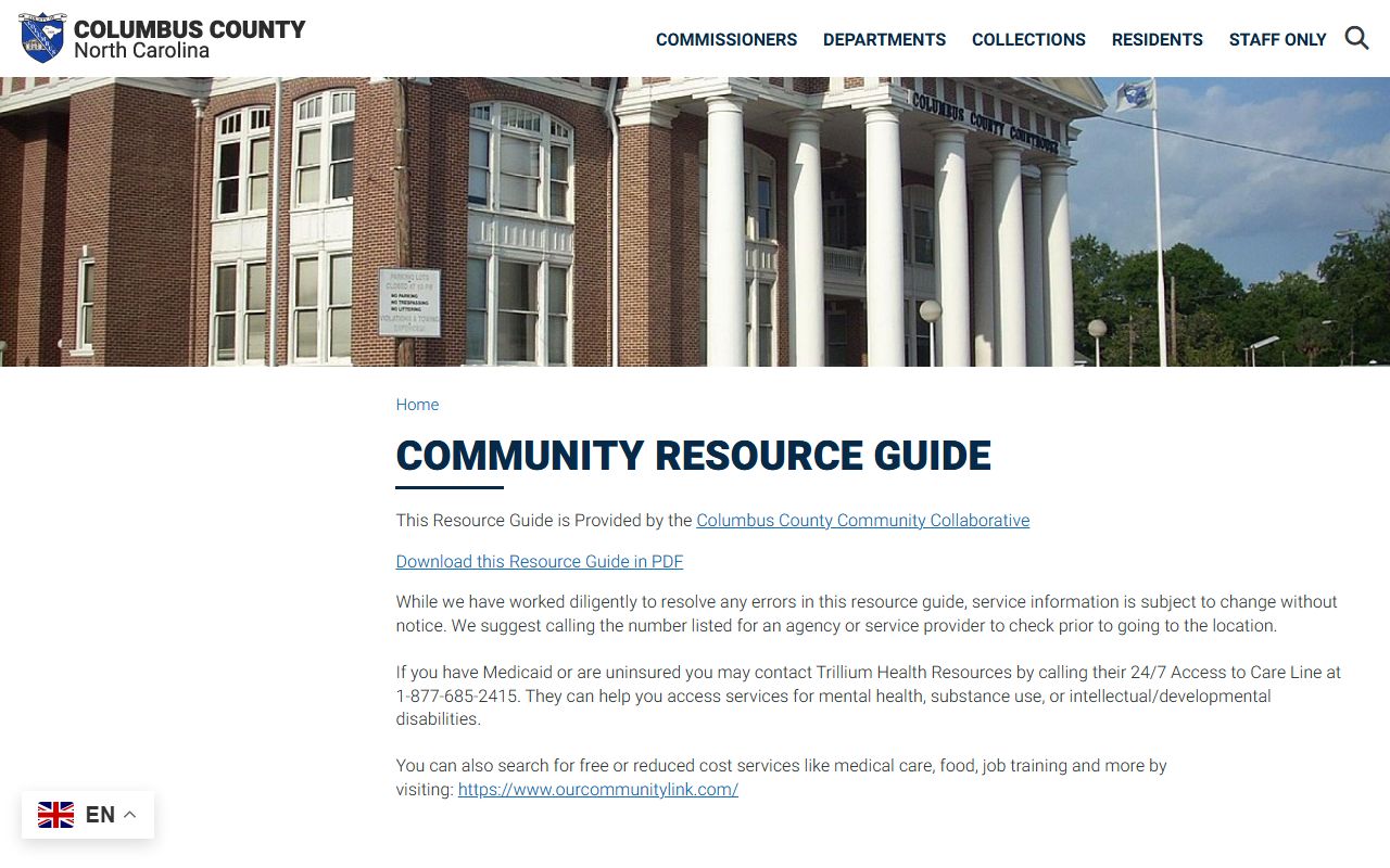 Columbus County marriage and divorce records resource guide